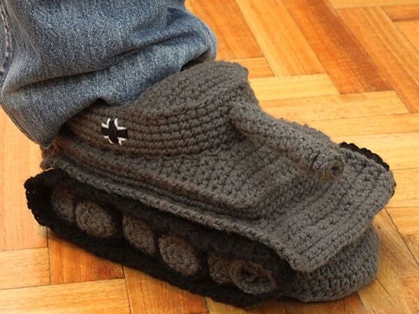 Crochet Tank Slippers Must Have