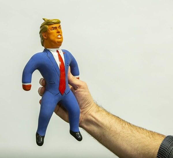 Trump store stretch doll